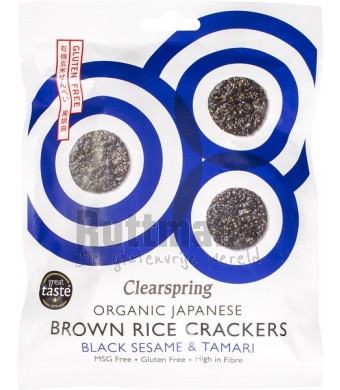 Crackers met zwarte sesam