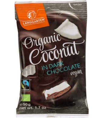 Kokosnoot in pure chocolade