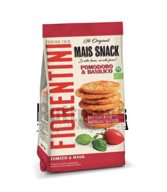 Maïssnack tomaat basilicum