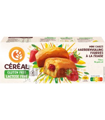 Mini cakes met Aardbeivulling