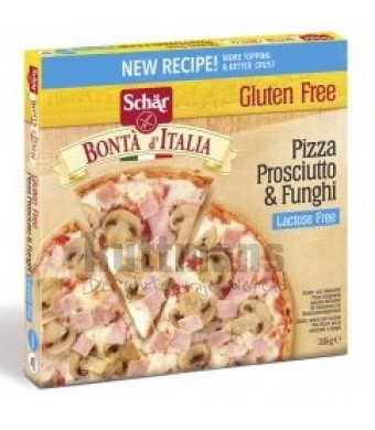 Pizza Prosciutto & Funghi Lactosevrij (diepvries)