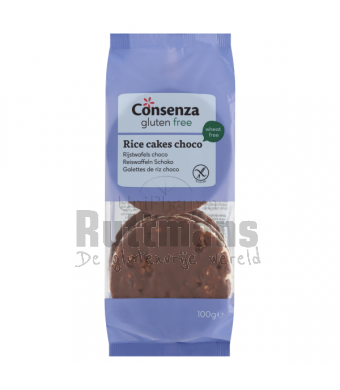 Rijstwafel met lactosevrije chocolade