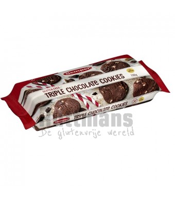 Triple chocolate cookies