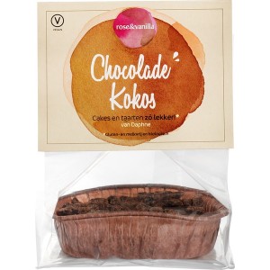 Chocolade-kokostaartje (diepvries)