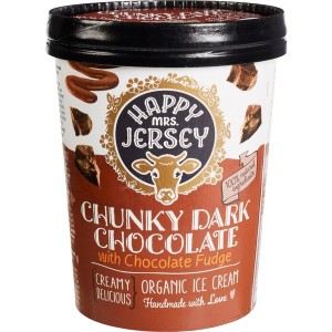 Chunky dark chocolate ijs