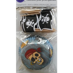 Cupcake vormpjes piraat
