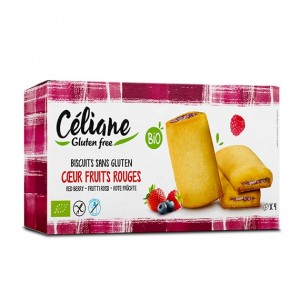 Koekreep met rode fruitvulling