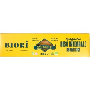 Spaghetti van bruine rijst