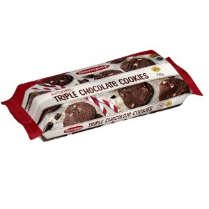 Triple chocolate cookies