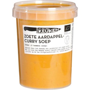 Zoete aardappel-currysoep (diepvries)