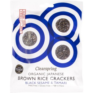 Crackers met zwarte sesam