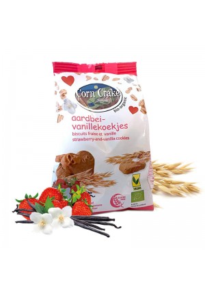 Aardbei-vanillekoekjes