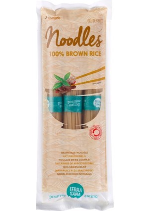 Bruine rijstnoodles