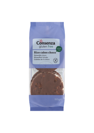 Rijstwafel met lactosevrije chocolade