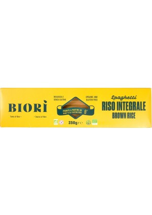 Spaghetti van bruine rijst